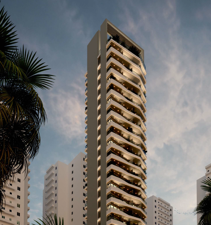Murano Boulevard — torre de lofts frente al mar en El Cabrero, Cartagena
