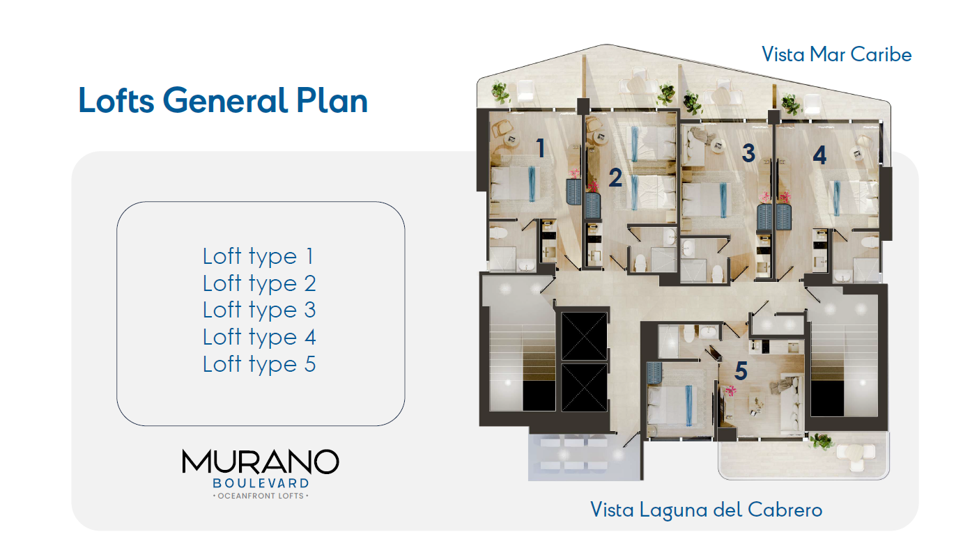 Murano Boulevard — planta general de lofts